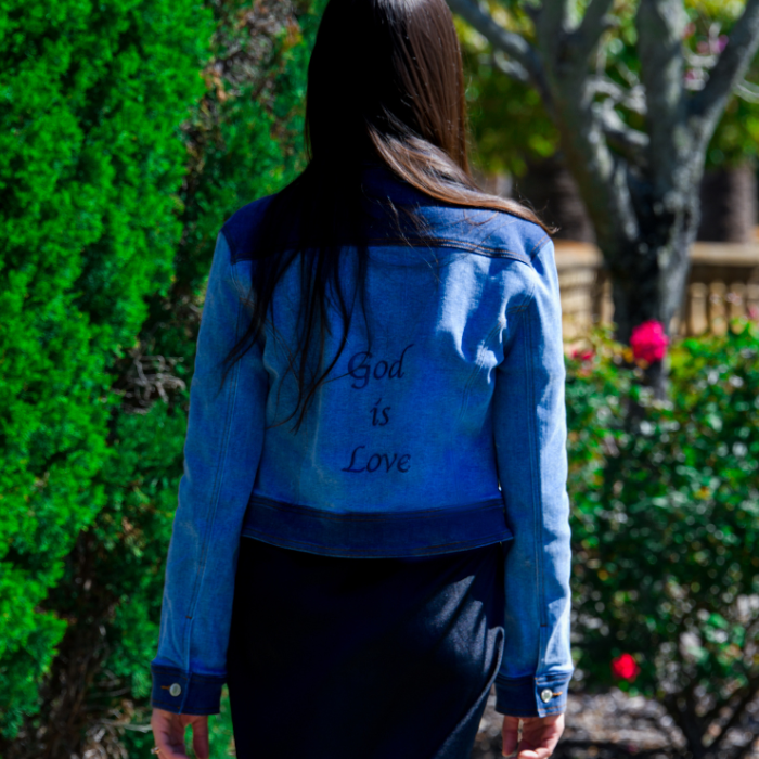 Denim Color Block Jacket - God is Love