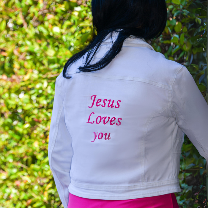 White Jacket - Jesus Loves You